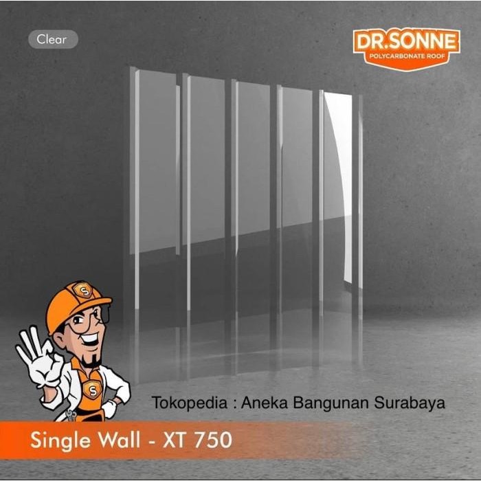 (Allthebest) Atap spandex bening DrSonne XT750 kanopi transparan