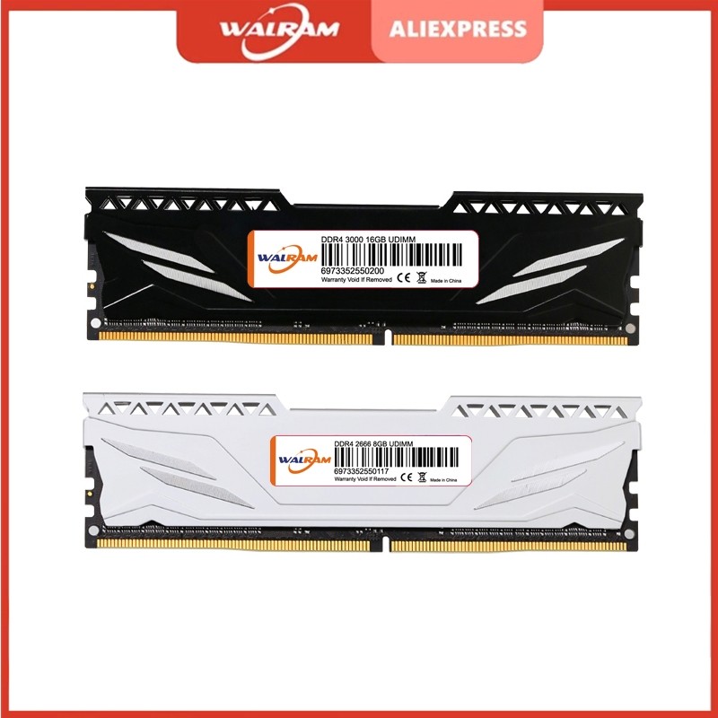 WALRAM memory ram ddr3 4gb 8gb ddr4 ram 16GB 32GB memoria ram 1600 1866 2400 2666 3200MHz Memory Des