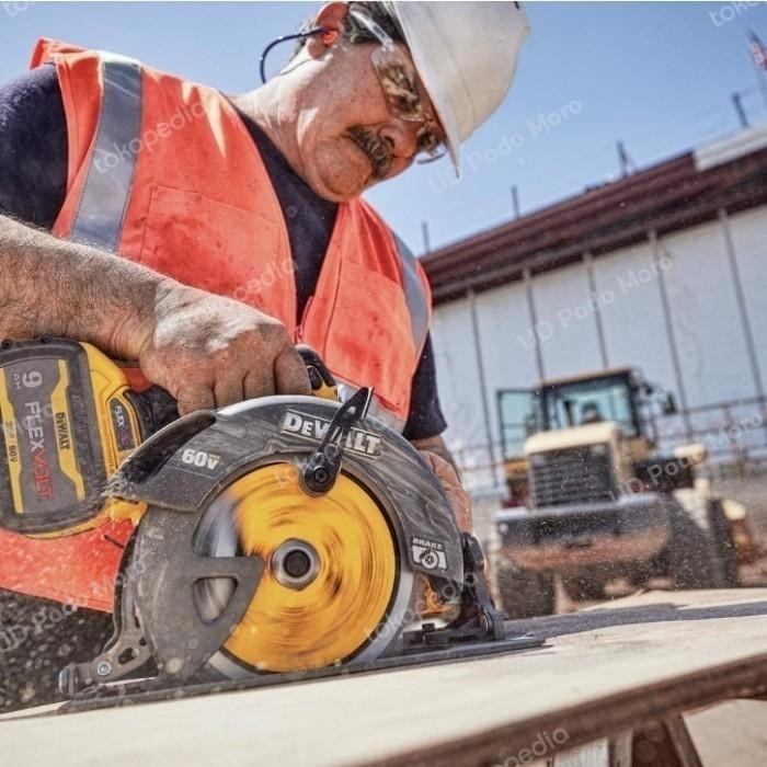DEWALT FLEXVOLT CIRCULAR SAW CORDLESS BATERAI 60V 7 INCH DCS578X2 TERMURAH