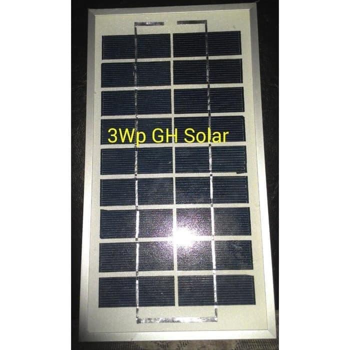 Asli.. Solar Panel 3Wp Poly Crystalline Gh Solar Tenaga Surya 3 Wp