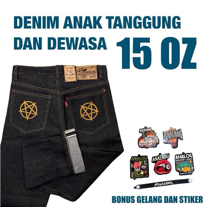 NEW DENIM SELVEDGE ANALOG/SELVEDGE DENIM ACCENT 15OZ/JEANS DENIM DENIM SELVEDGE/DENIM/CELANA DENIM