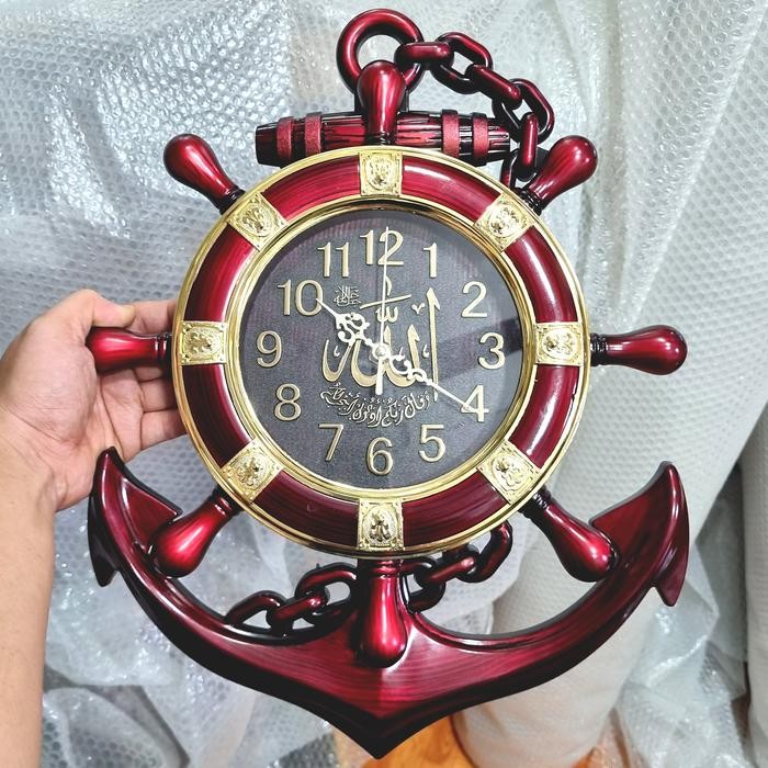 Terbaru,Termurah,Terpercaya Jam Dinding Jangkar Unik Bunyi Perjam12Macam Melodi