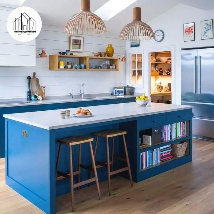 Meja Island Table Meja Makan Island Meja Dapur Kiten Set