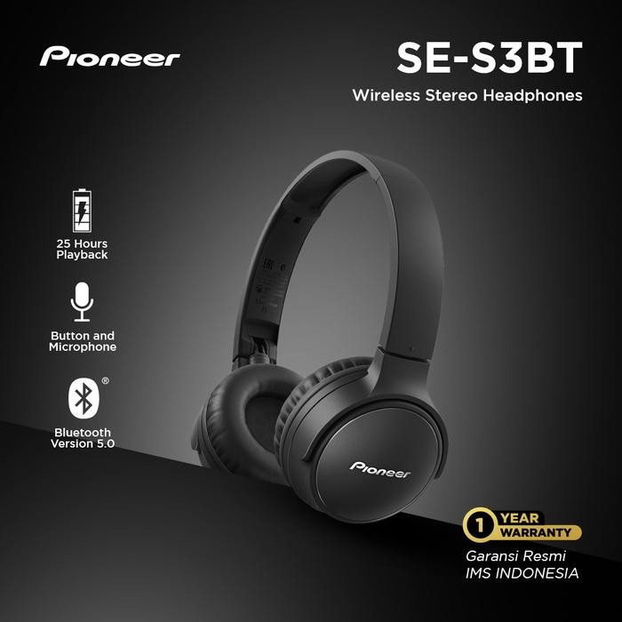 Pioneer Bluetooth Headphone SE-S3BT Single