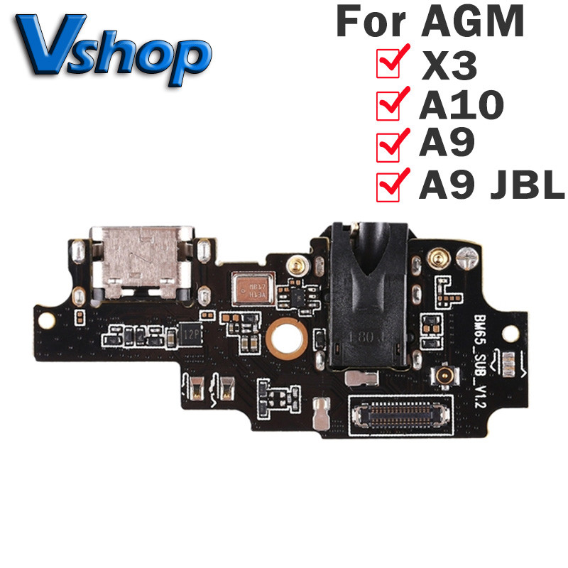 Original AGM X3 Charging Port Board for AGM A10 A9 A9 JBL Mobile Phone  Flex Cables replacement part