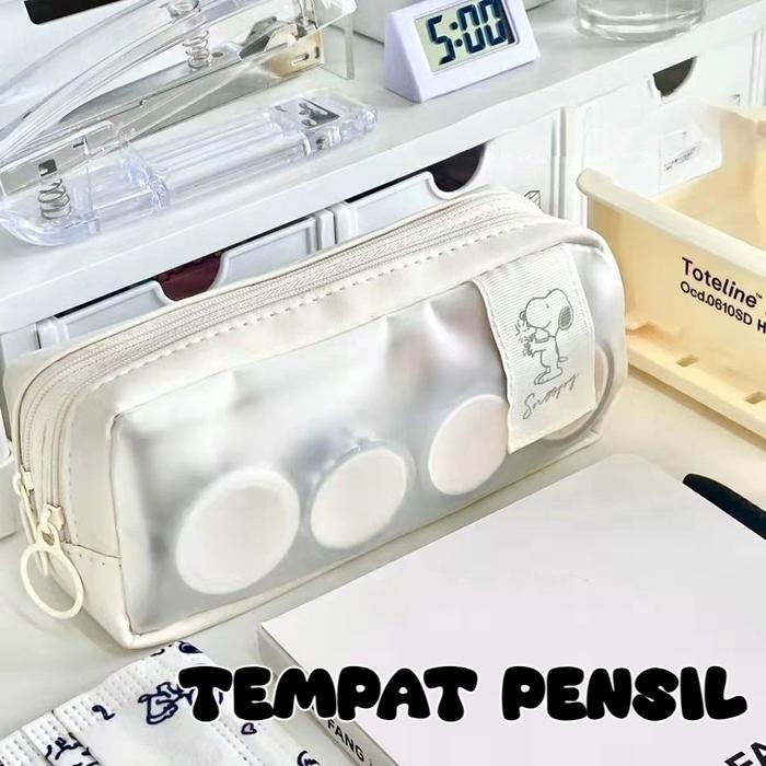 

BEST SELLER Snoopy Cute Large Capacity Pencil Case/pensil pouch/make up tas