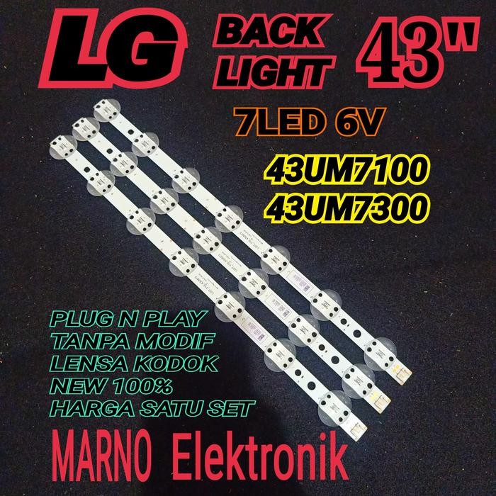 Terlaris BL BACKLIGHT LG 43UM7100 PTA 43UM7300 PTA 43UM7100PTA 43UM7300PTA 43UM SALE