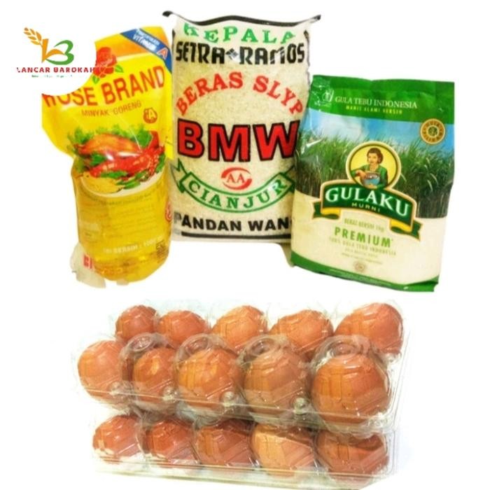 

Paket Sembako Murah Beras,Minyak,Gula,Telur 2