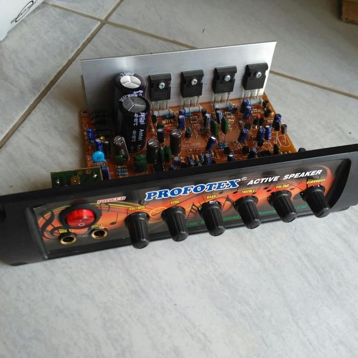 Kit speaker aktif Profotex stereo echo extra filter subwoo