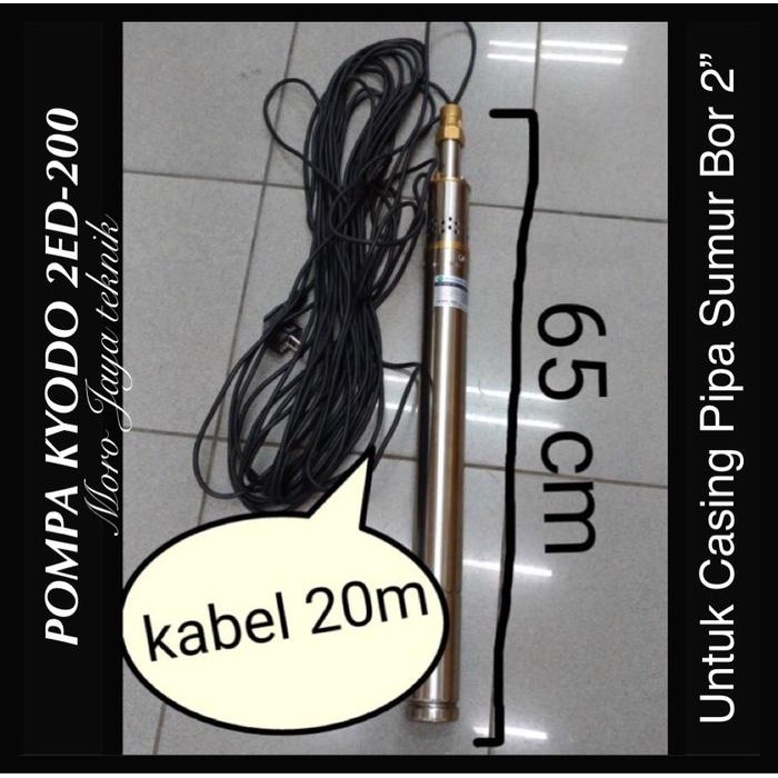 Paling Murah Pompa Submersible 2 Kyodo 2Ekd-200 Pompa Celup 2 Inch Pompa Satelit