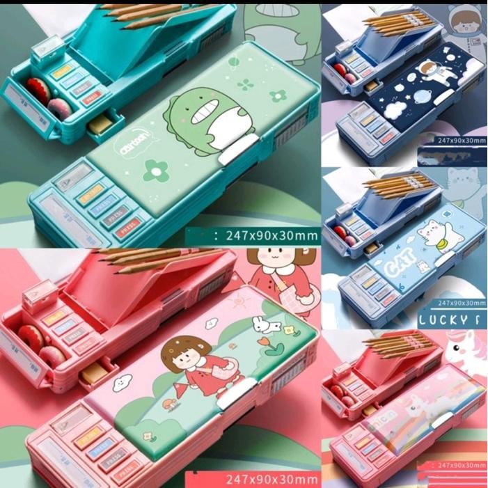 

Multifunction Pencil Case 2 Layers / Tempat Pensil Anak Sekolah
