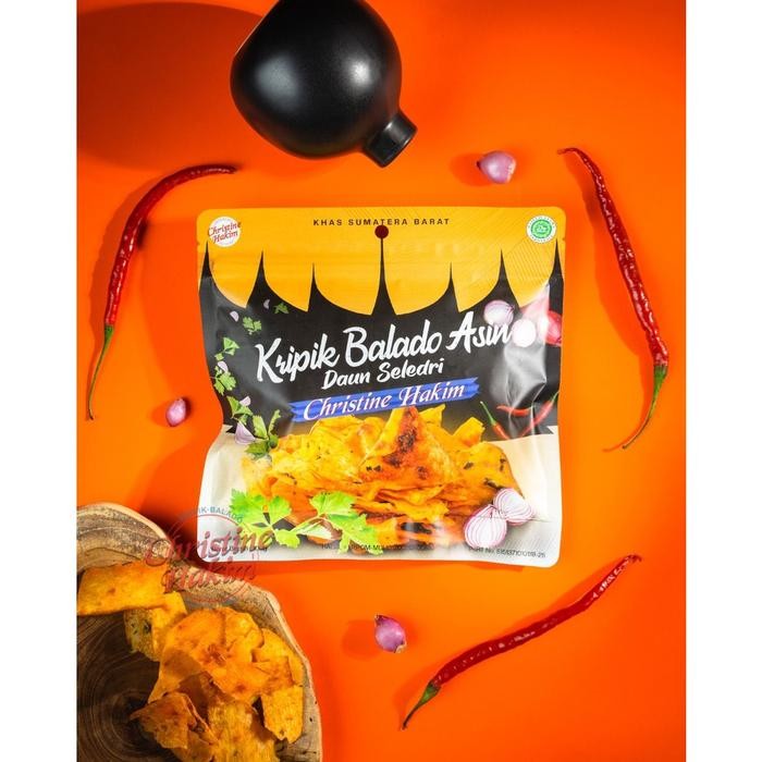 

Sedia Kripik Balado Asin Daun Seri 100gr Christine Hakim [ 100gr ]
