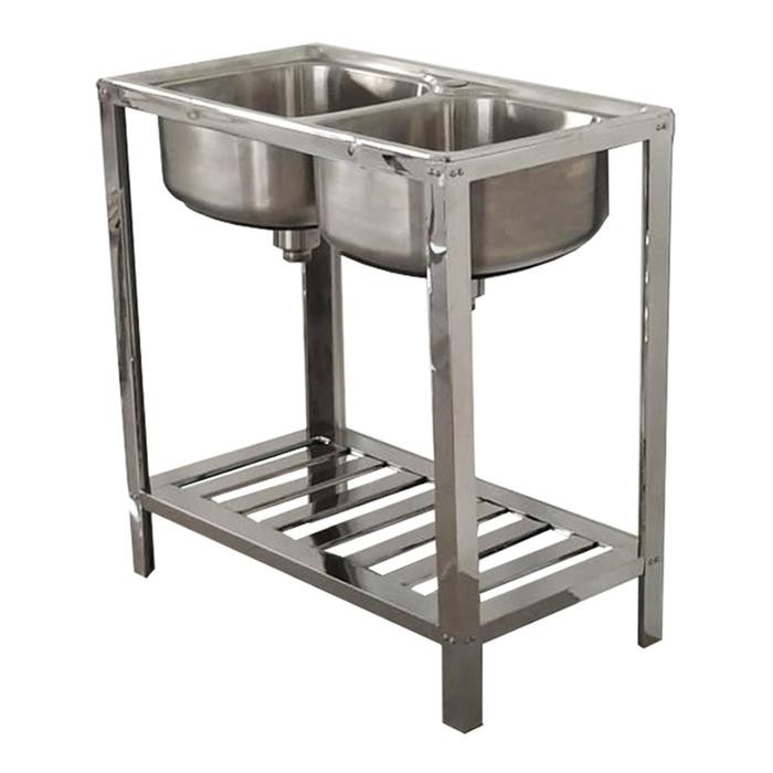 Westafel Stainless Steel Kaki Mrdapur Mw 78 Db Wastafel