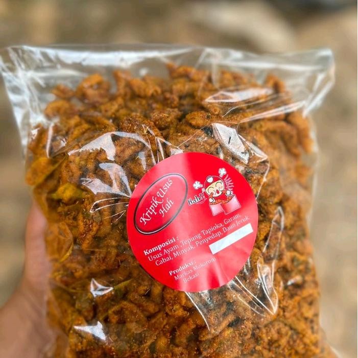 

Sedia kripik usus pedas daun jeruk gr ce food snacks keripik Makanan crispy