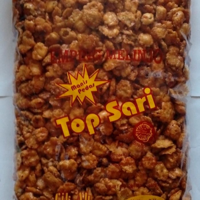 

Sedia emping melinjo top sari rasa manis peda 2 kg