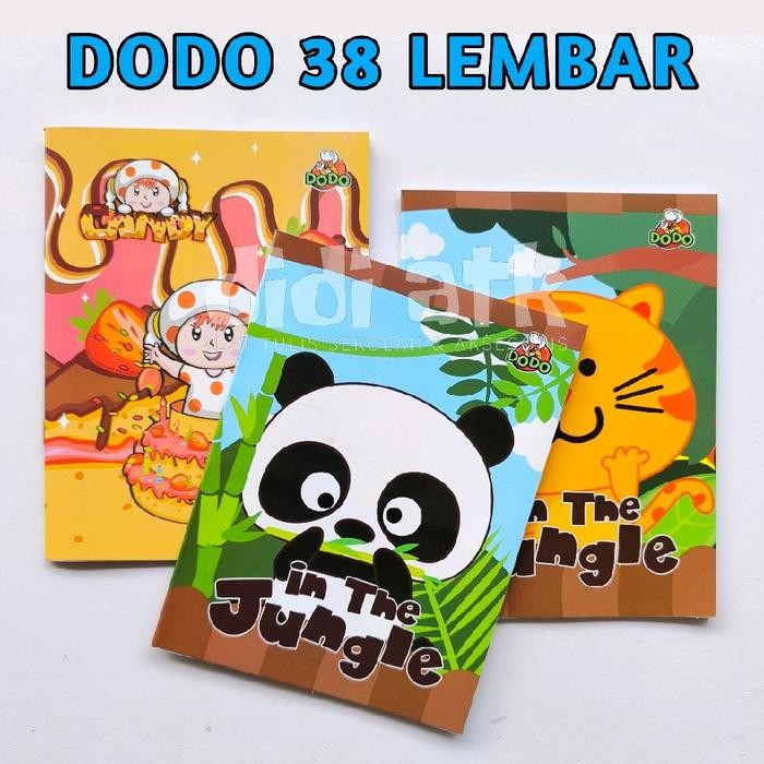 

Buku Tulis Dodo 38 Lembar 1 Pak Isi 10 Pcs - Paper Stationery