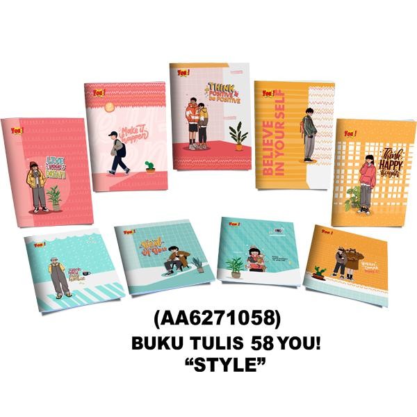 

BUKU TULIS Ekonomis YOU 58 Lembar - 1 Pak 10 Buku