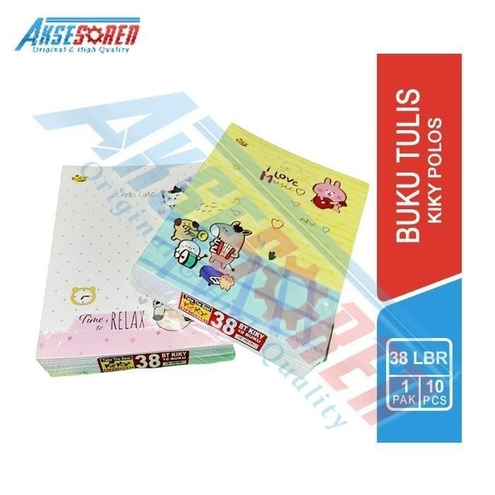 

Buku Tulis Sekolah Kiky [Isi 38 Lembar/ 1 Pack] / Write Book Kiki