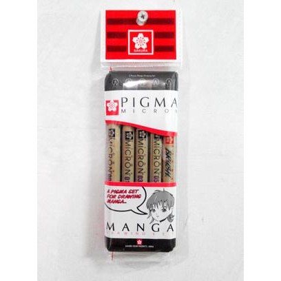 

Sakura Pigma Micron Manga Set Drawing Pen isi 5