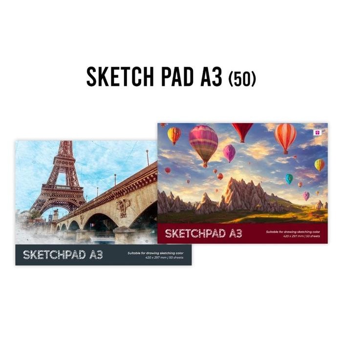 

tiara sketch book A3 50 lembar