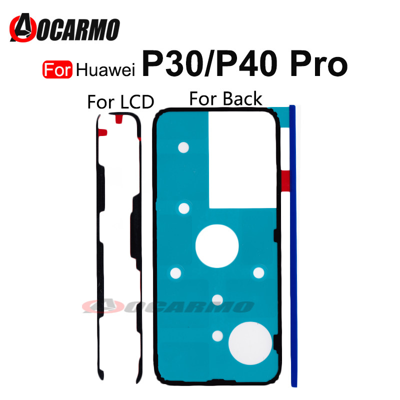 For Huawei P30 P40 Pro P40pro Front LCD Display Waterproof Sticker Back Cover Adhesive Glue Tape Rep