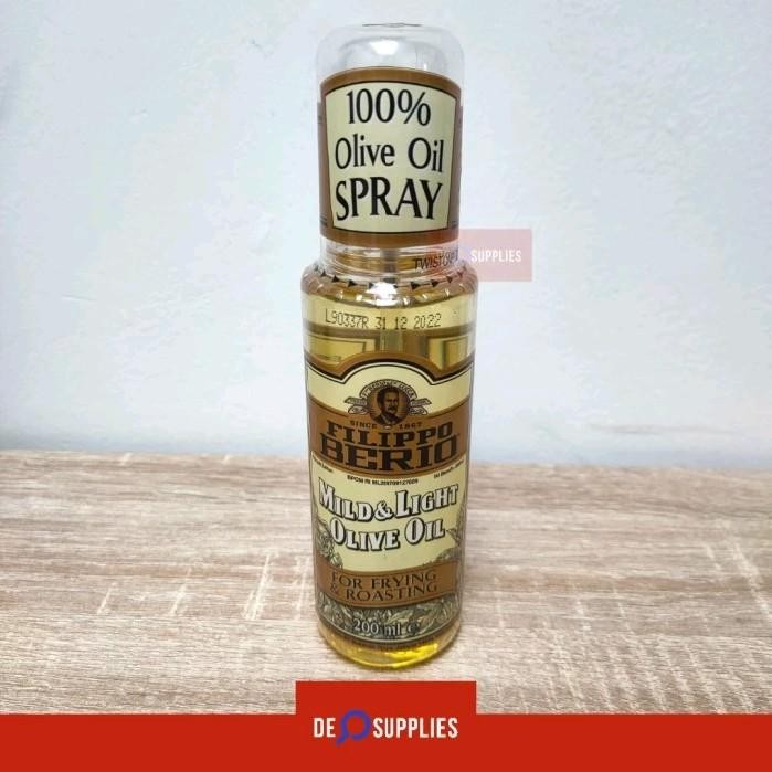 

ORIGINAL Filippo Berio Extra Lighy Olive Oil Spray 200ml- Minyak Zaitun Semprot READY STOCK