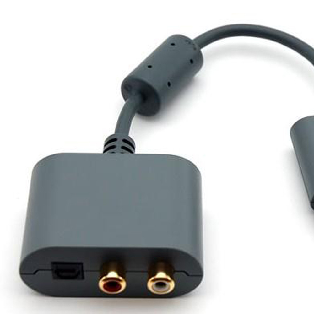 RCA audio adapter cable lead for xbox 360 all versions adapter HD AV Cable Cord for XBOX 360