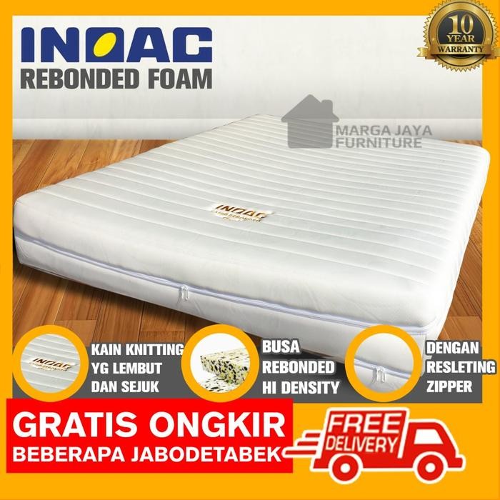 Kasur Matras Inoac Orthopedic Rebonded 120 160 180 200 X 200 Cm Zipper