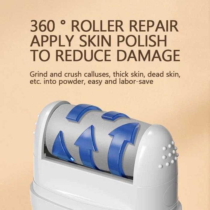 Alat Gosok Penghalus Tumit Kaki Elektrik Perawatan Telapak Kaki Kering Pecah Pecah Kapalan Pedicure