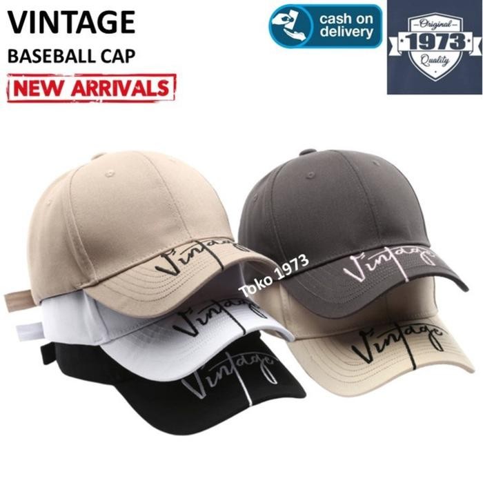 Baseball cap : VINTAGE - Topi Baseball Topi Pria Topi Wanita Topi Olahraga