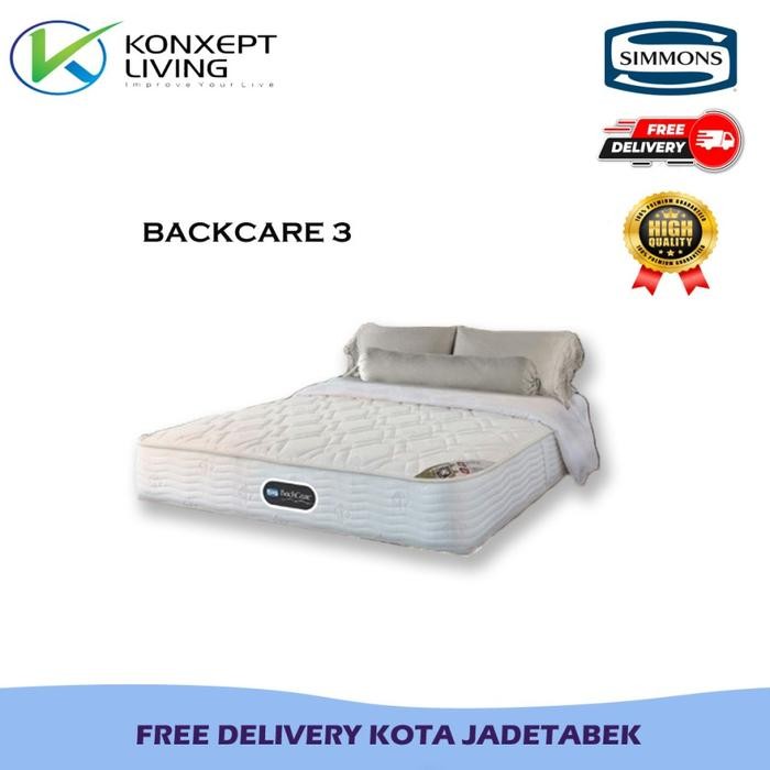 Kasur Simmons Backcare 3 - 160X200 Springbed (Hanya Kasur)
