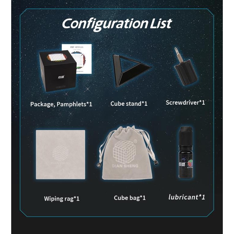 Promo Magic Cube Diansheng Galaxy 8X8 M Magnetic Cube Puzzle Kubus Stickerless Magnetik 8X8X8