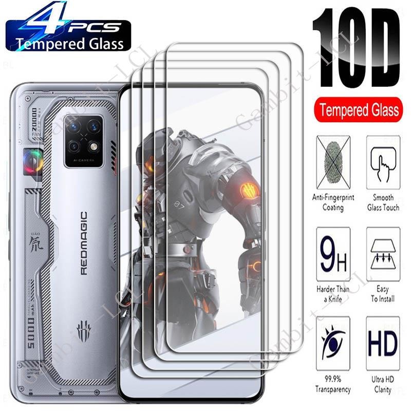 4PCS For ZTE Nubia Red Magic 7 Pro Screen Protective Tempered Glass  RedMagic7 RedMagic 7S 7Pro Prot