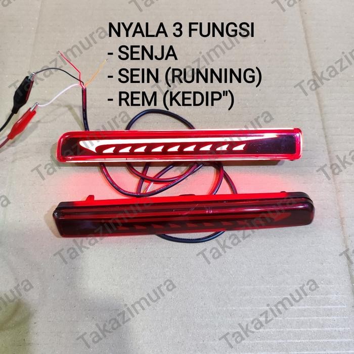 Gercep Reflektor Led Lampu Bemper Belakang Mobil Agya / Ayla 2017 2018 2019 2020 2021 2022 2023