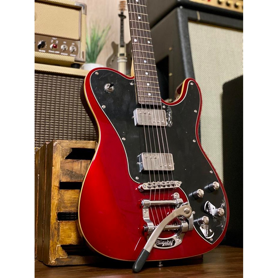 Schecter Pt Fastback Ii B With Bigsby In Metallic Red