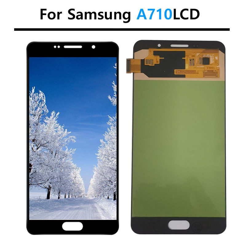 Tested LCD Screen For Samsung Galaxy A7 2016 A710 LCD A710F A710M A710Y LCD Display Touch Screen Dig