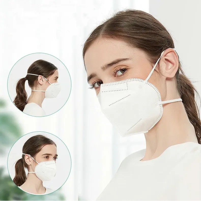 FFP2 KN95 Mask headband Mascarillas CE Black White 5 Layers Face Mask KN95 Filter Respirator mouth