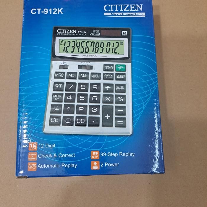 

kalkulator dagang 12 digit ct 912