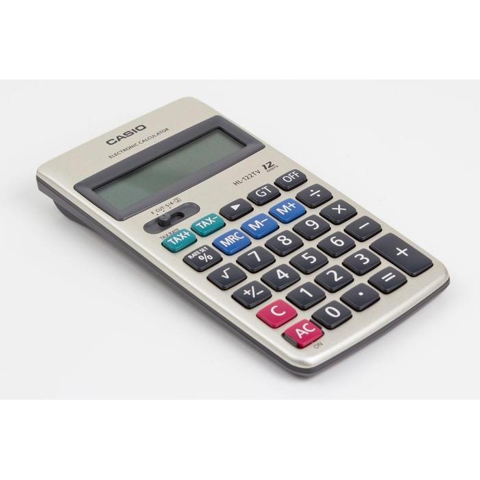 

KALKULATOR CASIO HL 122TV ORIGINAL - 12 DIGIT - TAX CALCULATION