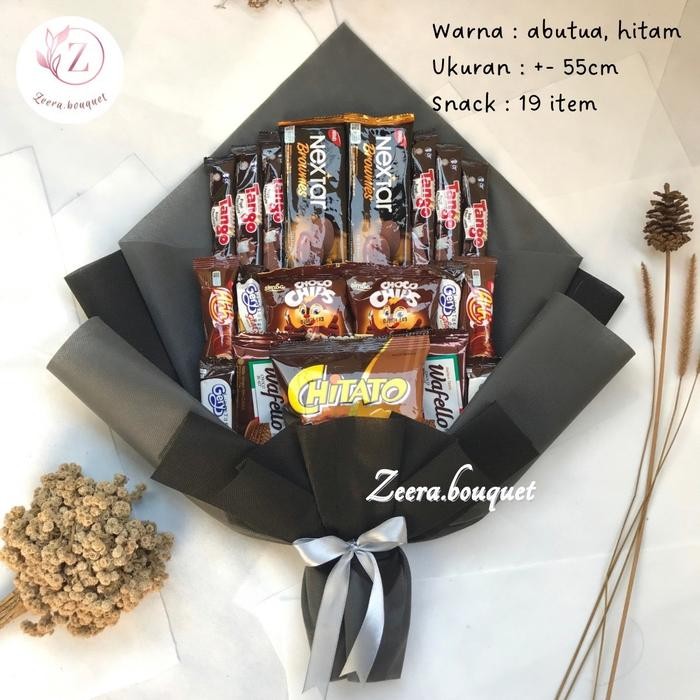 

(B10) Bouquet snack/bucket snack/buket snack [INCLUDE: Greeting card+packing]