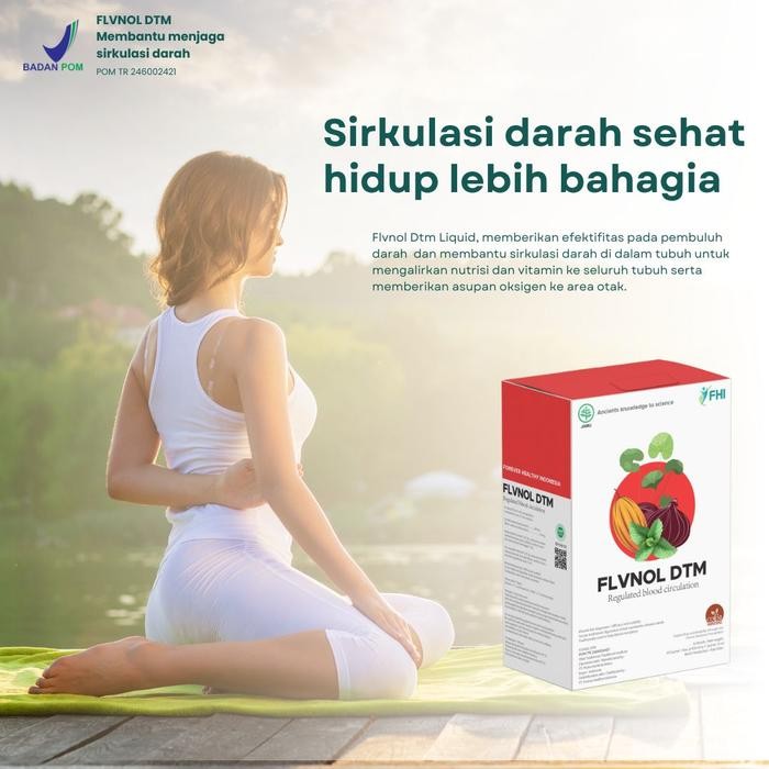 

DTM flavnol/coklat satu box isi 30 sachet/