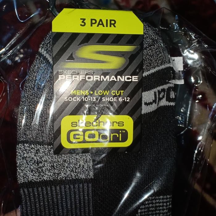 (Expert) Kaos kaki skechers dewasa smp size 46 isi 3pasang ORI