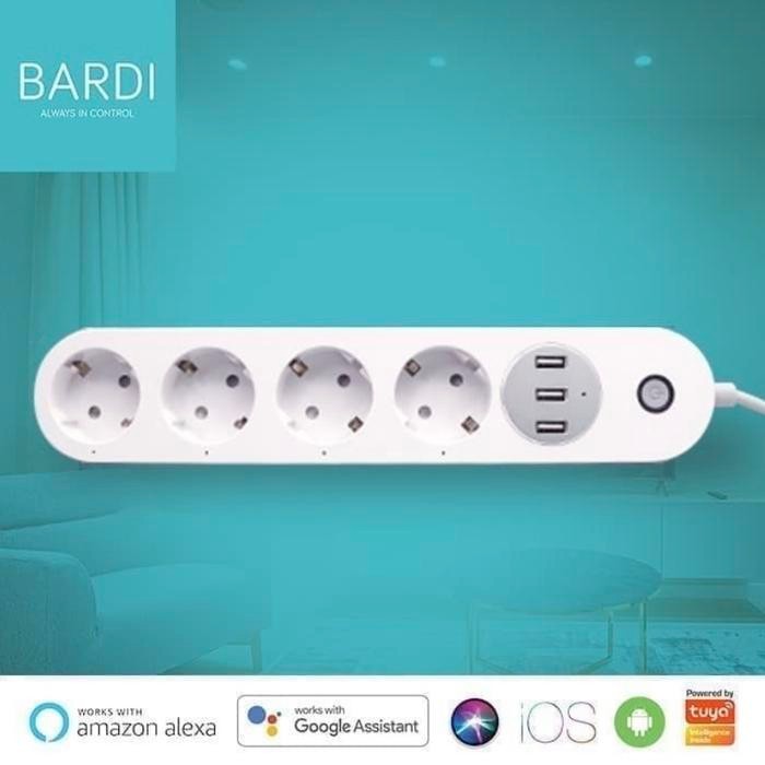 BARDI POWER STRIP EXTENSION WIFI - COLOKAN KABEL SMART HOME SOCKET USB
