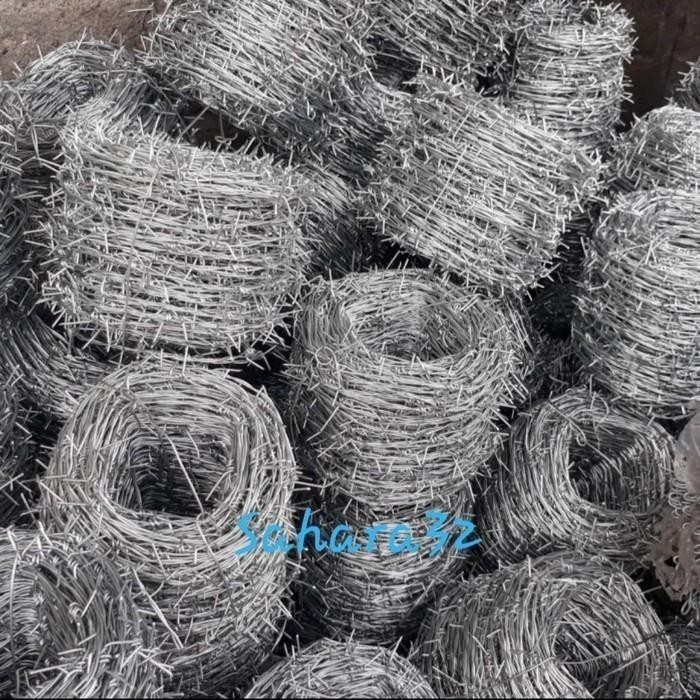 PROMO KAWAT DURI / KAWAT BERDURI 2,7X2,1 GALVANIS 30M/ROLL TERMURAH