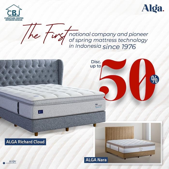 Alga Kasur Springbed Super Quality - Hanya Kasur - 120X200