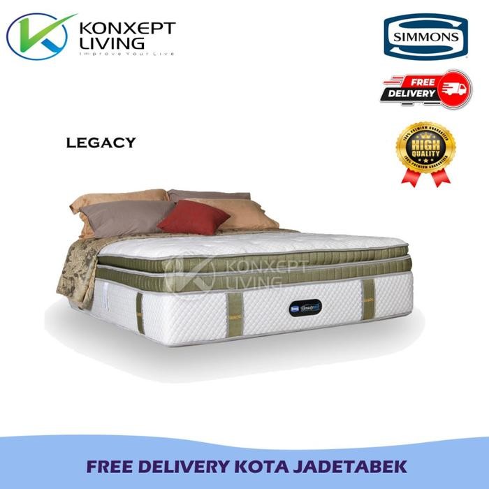 Kasur Simmons Legacy Springbed - 100X200 Springbed (Hanya Kasur)