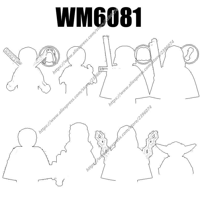 Wm6081 Action Figures Movie Accessories Building Blocks Bricks Toys Wm887 Wm888 Wm889 Wm890 Wm891