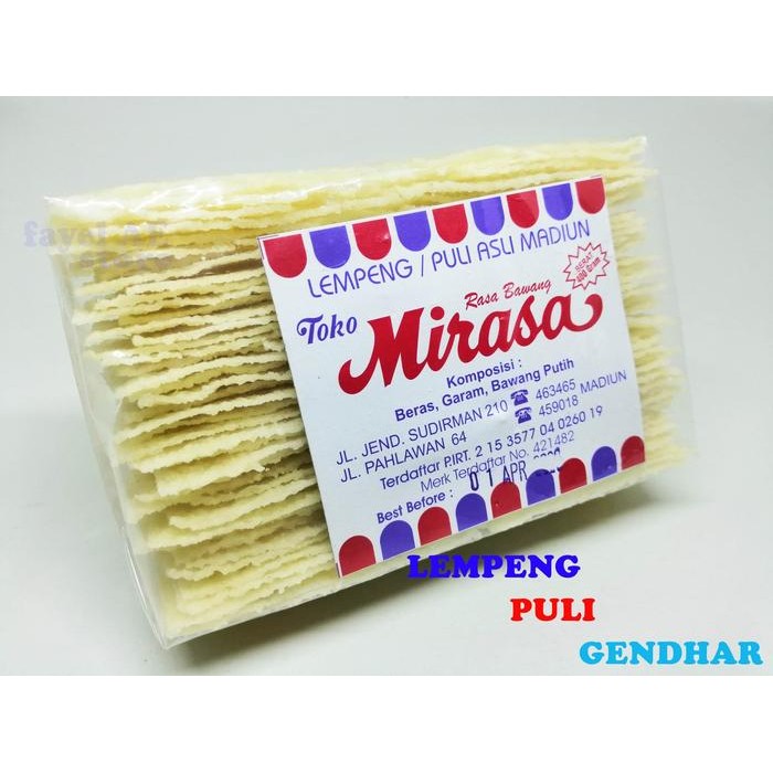 

Kerupuk Puli Madiun Kerupuk Lempeng Mirasa Madiun