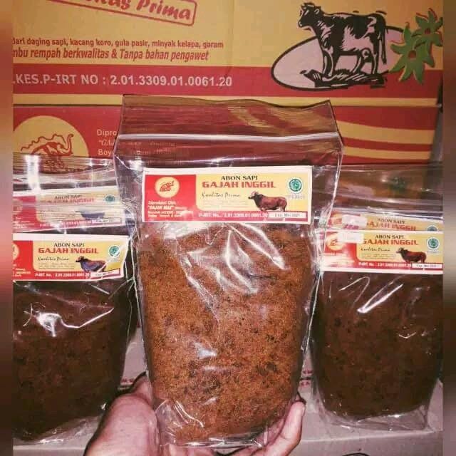 

Abon sapi cap gajah inggil 250 g Manis Food Pedas