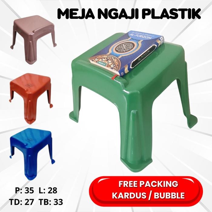 MEJA NGAJI PLASTIK LEKAR PLASTIK MEJA MENGAJI MEJA BELAJAR TEMPAT BUKU